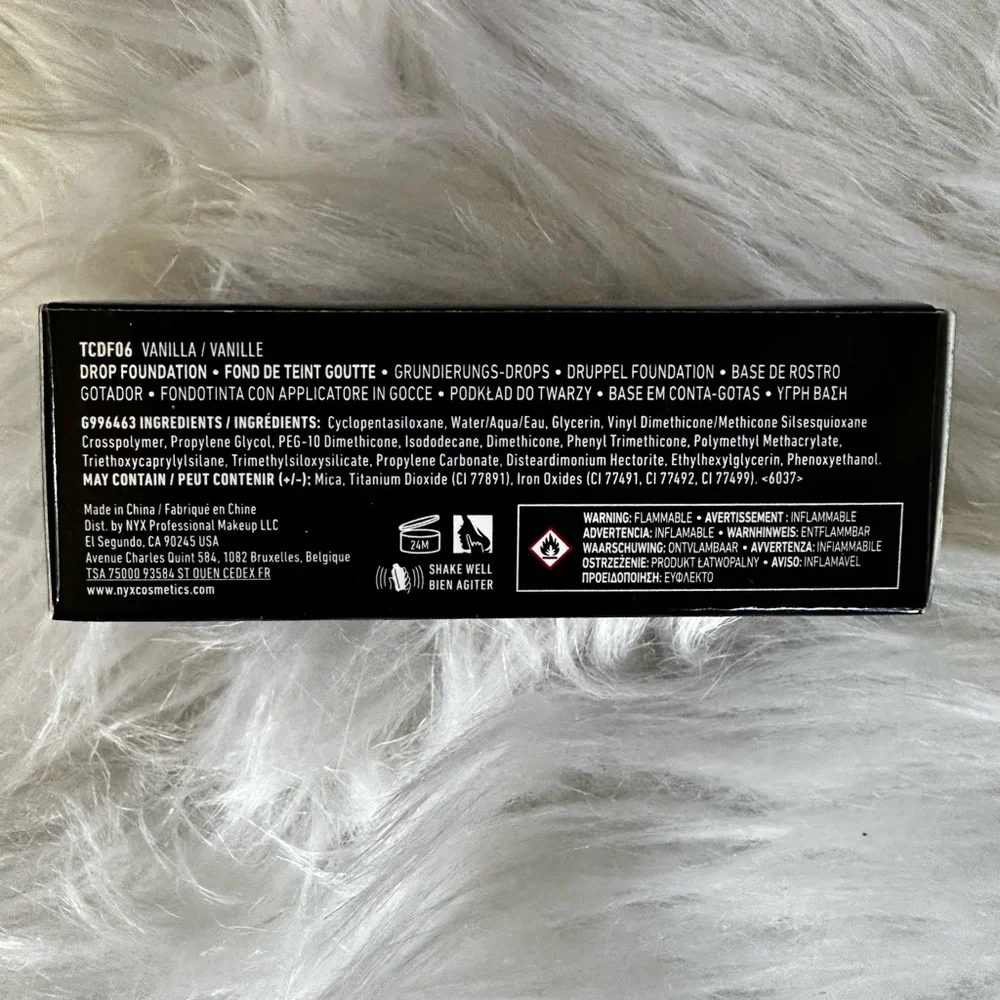 NIB New NYX Total‎ Control Drop Foundation - Cream